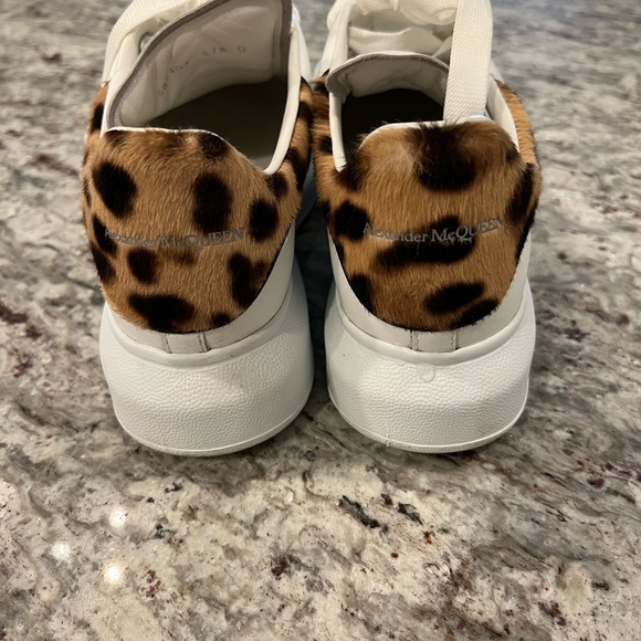 Alexander McQueen Leopard calf hair Larry sneakers - Picture 2 of 7